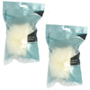 Basicare Luxe Bath Sponge Cream Exfoliating Shower Tool with Hanging Cord x2