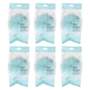 Basicare Luxe Bath Sponge With Hanging Cord Bundle of 6 Exfoliating Shower Tool