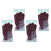 Basicare Exfoliating Body Gloves White Pink Dots Bundle of 4 Pairs