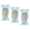 Basicare Deluxe Shower Cap Reusable Waterproof One Size Bundle of 3