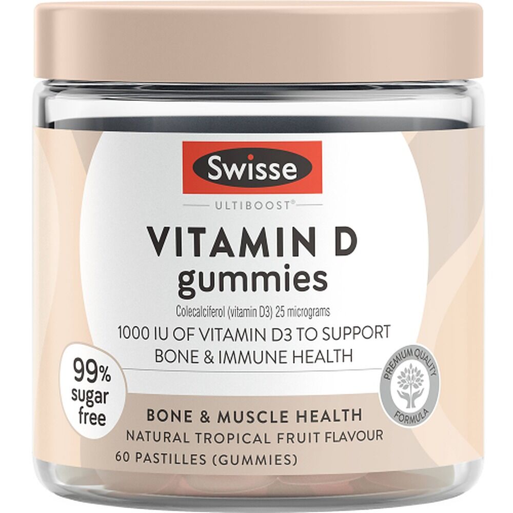 Swisse Ultiboost Vitamin D Gummies 60 Pastilles