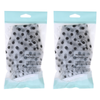Basicare Deluxe Shower Cap Clear Black Dots Reusable One Size Pack of 2