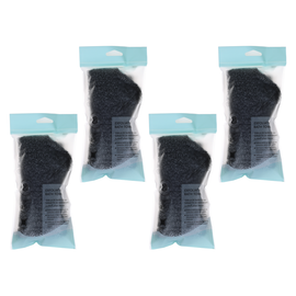 Basicare Exfoliating Bath Towel Pink Bundle of 4 Deep Clean Soft Smooth Skin