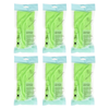 Basicare Exfoliating Bath Towel Yellow Bundle of 6 Long Back Scrub Towel