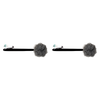 Basicare Charcoal Mesh Sponge Wooden Handle Deep Clean Exfoliation Pack of 2