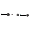 Basicare Charcoal Mesh Sponge Wooden Handle 3 Pack Deep Cleansing Exfoliation