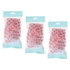 Basicare Premium Shower Cap Peva Pink Spots Bundle of 3 Reusable