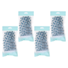 Basicare 4 Pack Premium Shower Cap Peva Blue Spots Reusable Waterproof
