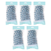 Basicare Shower Cap Blue Spots Pack of 5 Reusable Waterproof PEVA