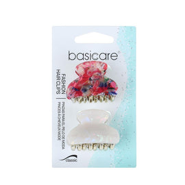 Basicare Fashion Hair Clips Small Claw Clip Multi Coloured Twin Pack