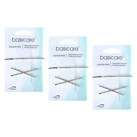 Basicare Bling Hair Clip Bundle 3 Pack Decorative Hair Accessory