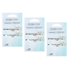 Basicare Floral Hair Clips 3 Pack Bundle Decorative Hair Accessories