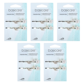 Basicare Floral Hair Clips Decorative Hair Accessories 5 Pack