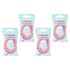Basicare Plaited Elastic Hair Bands Pink Purple 4 Pack Bundle Long Lasting