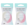 Basicare Spiral Hair Elastic 2 Pack Bundle of 2 Gentle Hold Hair Ties