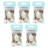 Basicare Handmade Plaited Elastic Hair Bands 5 Pack Long Lasting