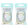 Basicare Pastel Elastic Hair Bands 3 Pack Bundle of 2