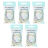 Basicare Pastel Elastic Hair Bands Bundle of 5