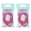 Basicare Twist Elastic Hair Bands 2 Pack Bundle Long Lasting Hold