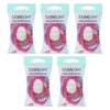 Basicare Twist Elastic Hair Bands Bundle of 5 Long Lasting Hair Ties