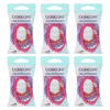 Basicare Twist Elastic Hair Bands Long Lasting Bundle of 6