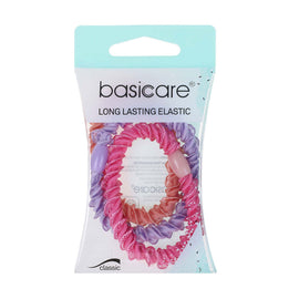 Basicare Twist Elastic Hair Bands Long Lasting 3 Pack