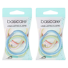 Basicare Plaited Elastic Hair Bands 2 Pack Long Lasting Secure Hold
