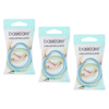 Basicare Plaited Elastic Hair Bands 4 Pack Bundle of 3 Long Lasting