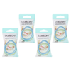 Basicare Plaited Elastic Hair Bands 4 Pack Long Lasting Bundle