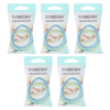Basicare Plaited Elastic Hair Bands Bundle of 5 Long Lasting Hair Ties