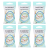 Basicare Plaited Elastic Hair Bands Bundle of 6 Long Lasting
