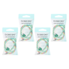 Basicare Elastic Hair Bands Light Mint Bundle of 4 Long Lasting Hair Bands