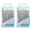 Basicare Floral Spiral Hair Elastics 10 Pack Bundle of 2