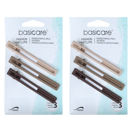 Basicare Rectangle Hair Clips Bundle 2 Pack Stylish Hair Accessories