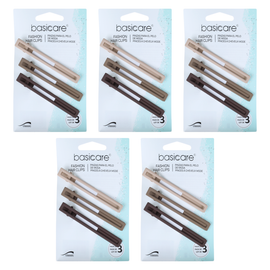 Basicare Rectangle Hair Clips 5 Pack Bundle Secure Hold for All Hair Types