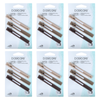 Basicare Rectangle Hair Clips Bundle of 6 Pack Hair Accessories