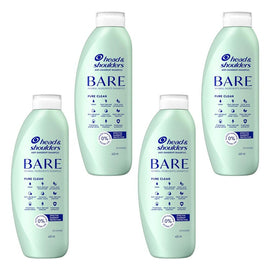 Head & Shoulders BARE Pure Clean Anti-Dandruff Shampoo 400mL Pack of 4