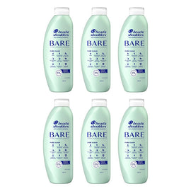 Head & Shoulders BARE Pure Clean Anti-Dandruff Shampoo 400mL Pack of 6