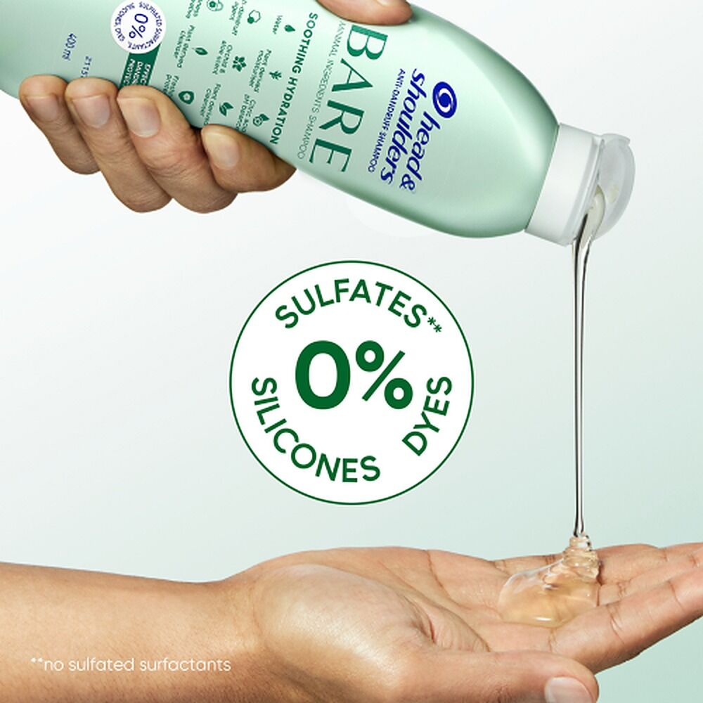 Head & Shoulders BARE Soothing Hydration Anti-Dandruff Shampoo 400mL