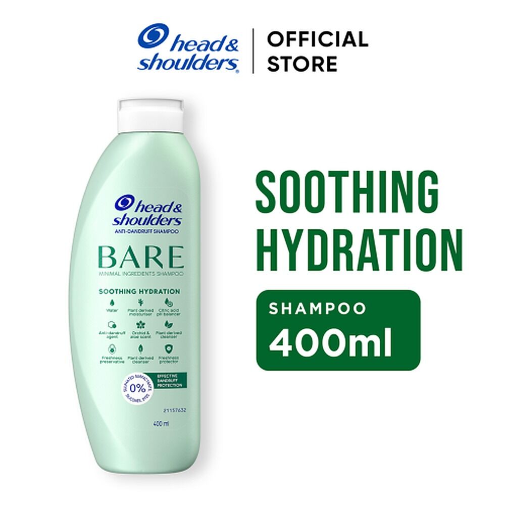 Head & Shoulders BARE Soothing Hydration Anti-Dandruff Shampoo 400mL