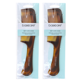 Basicare 2 Pack Hair Comb Wet Care Anti Static 22 cm Detangling Comb