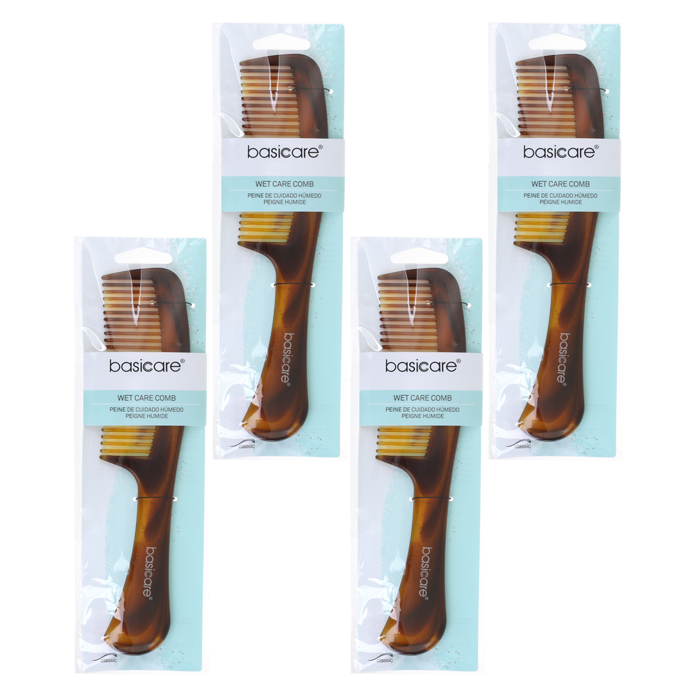 Basicare Hair Comb Wet Care Anti Static 22cm Bundle of 4