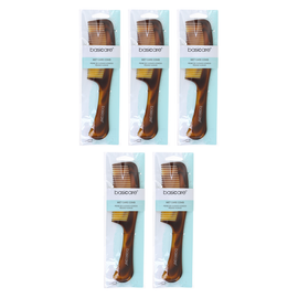 Basicare 5 Pack Hair Comb Wet Care Anti Static 22cm Detangling