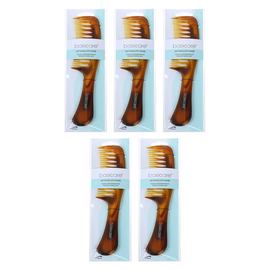 Basicare Hair Comb Brush Detangler 22cm Bundle of 5 for Smooth Styling