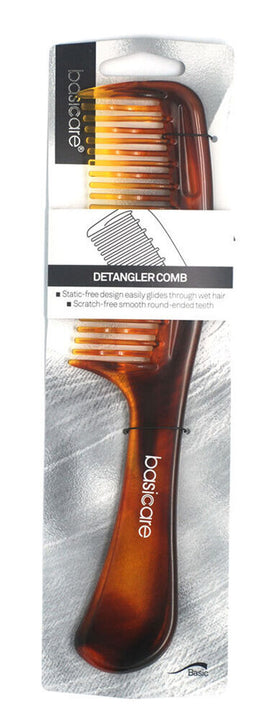 Basicare Hair Comb Brush Detangler 22cm for Smooth Styling and Frizz Control