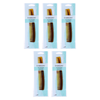 Basicare Mens Hair Comb Military 18cm Anti Static Compact Travel Bundle of 5