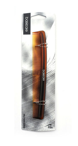 Basicare Mens Hair Comb Military 18cm Anti Static Compact Travel Comb