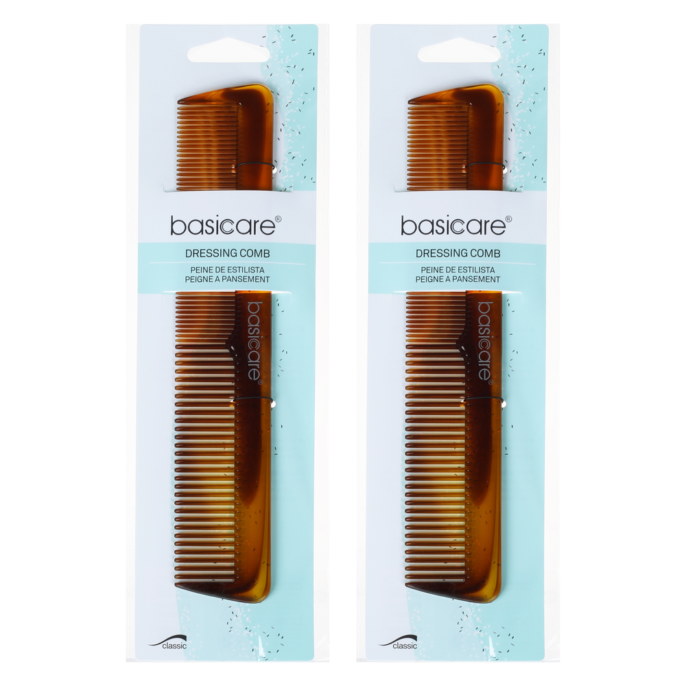 Basicare Dressing Comb 20cm Professional Styling Comb Pack of 2 for All Hair