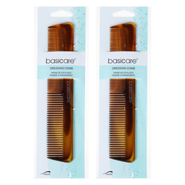 Basicare Dressing Comb 20cm Professional Styling Comb Pack of 2 for All Hair