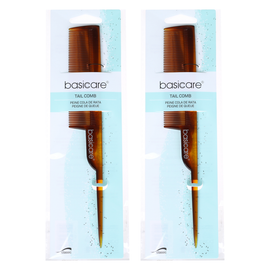 Basicare Tail Comb 2 Pack Professional Hair Sectioning Teasing Comb